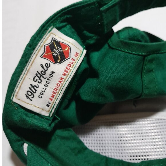 American Needle Dad  Classic Rope Preppy Trucker Adjustable Golf Cap Green White - Picture 6 of 6